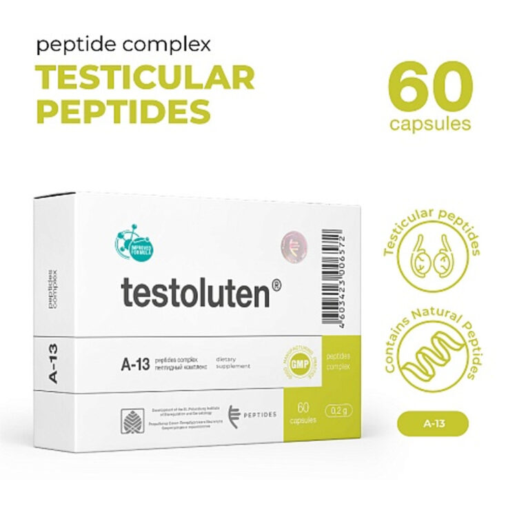 Testoluten A-13 Testes Peptide Bioregulator (Capsules)